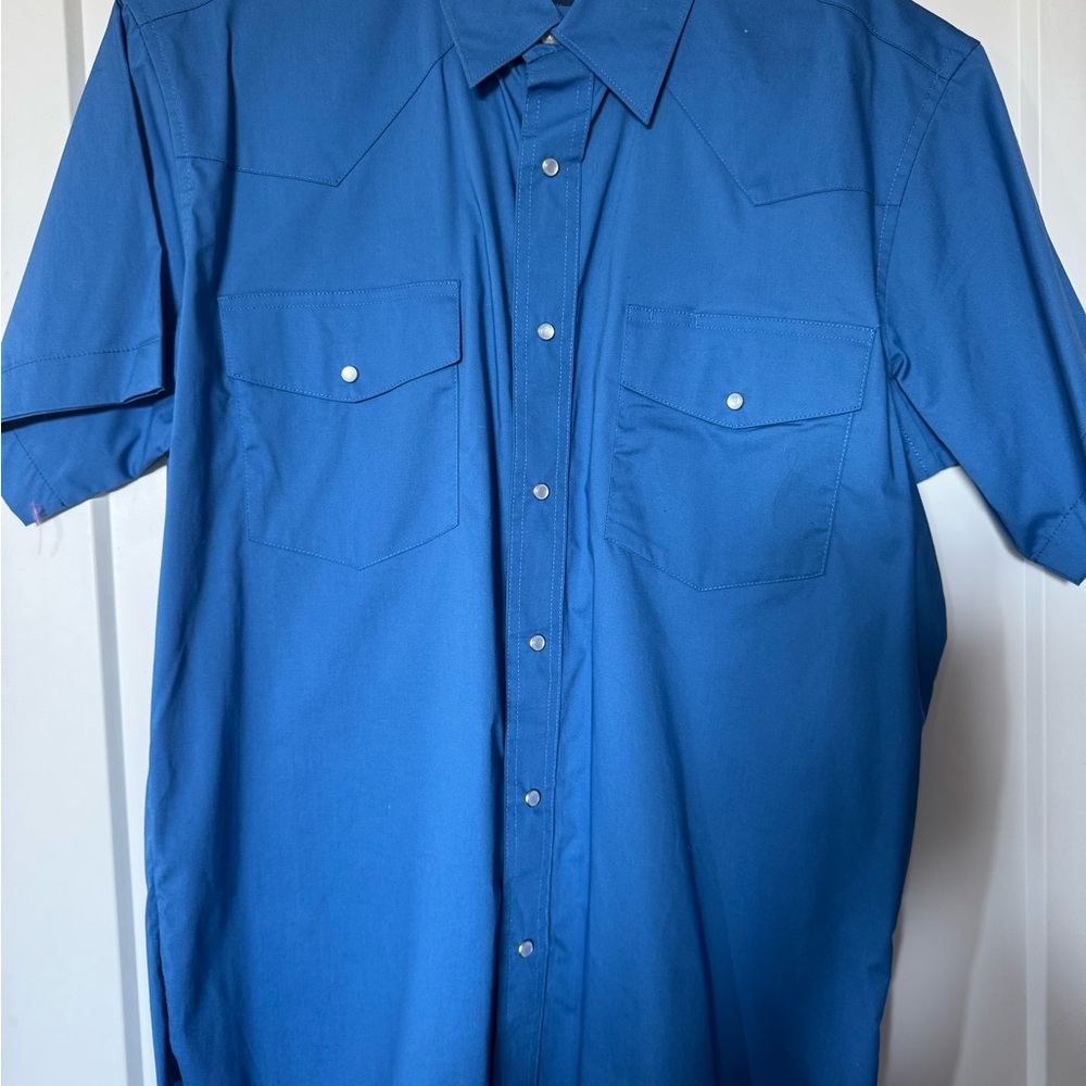 Wrangler Men's Classic Blue Casual Shirt
